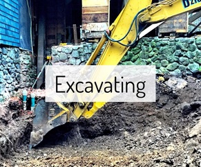 excavating